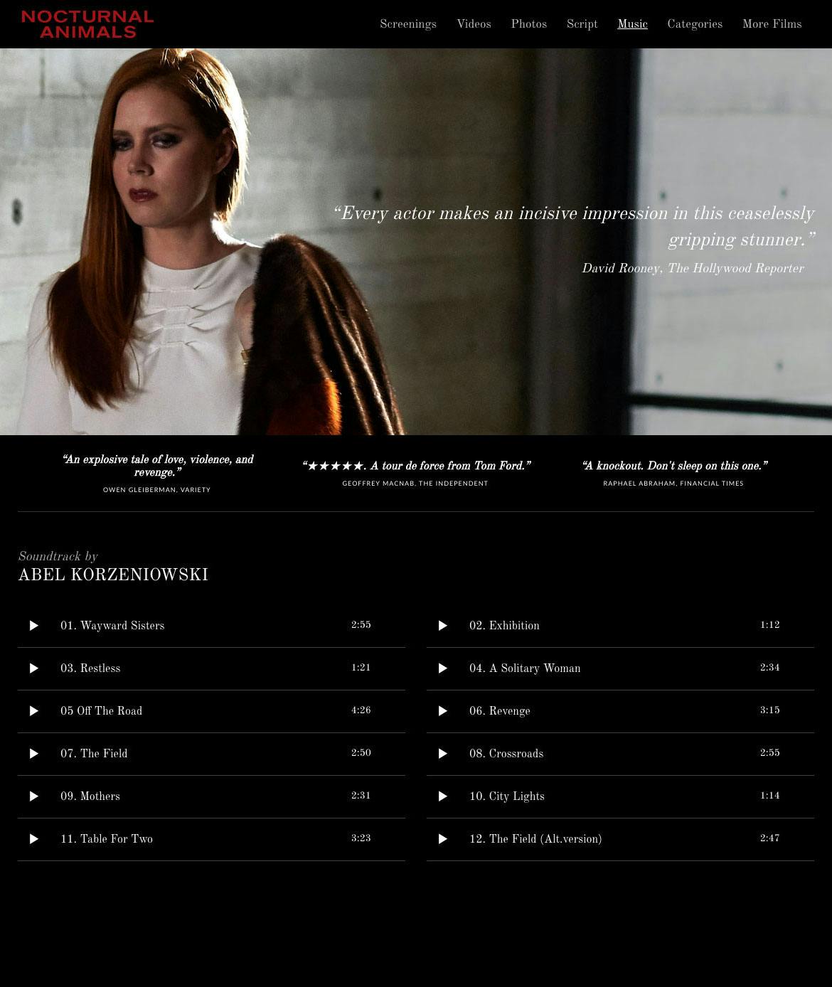 Focus Features - Music Page