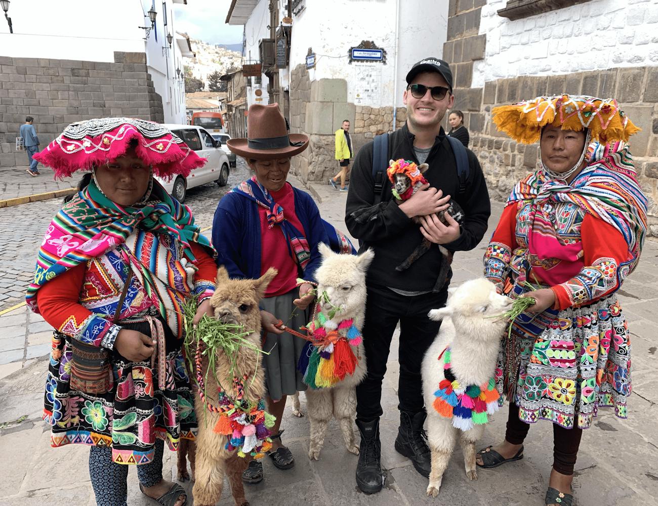 Photoshoop with Alpacas in Cusco, Peru