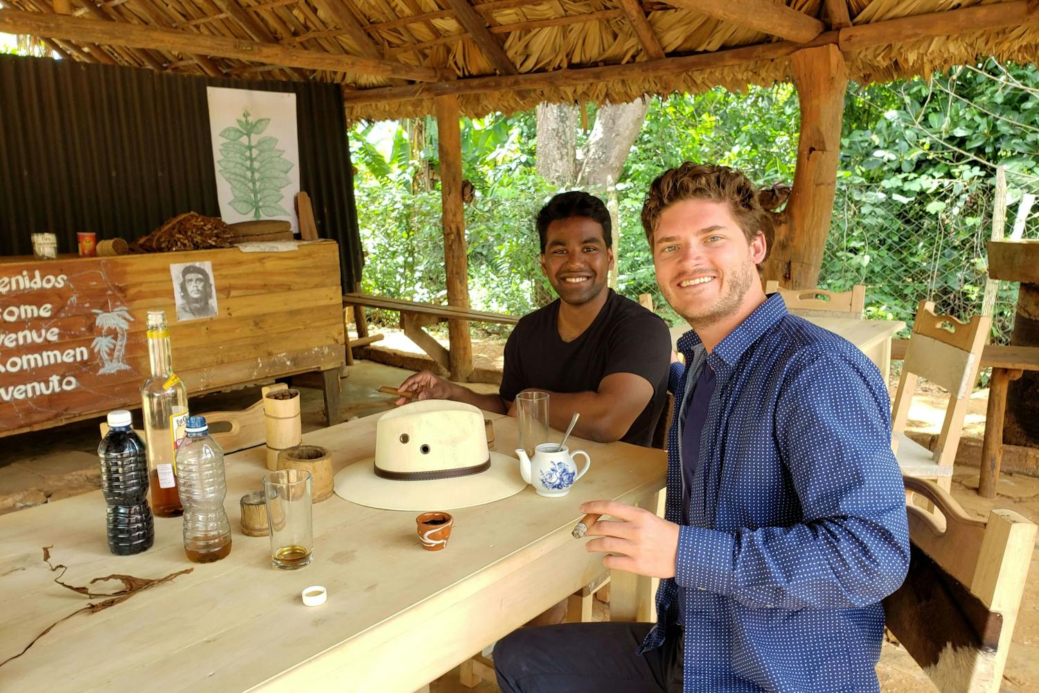 Siddhartha and I in Vinales, Cuba