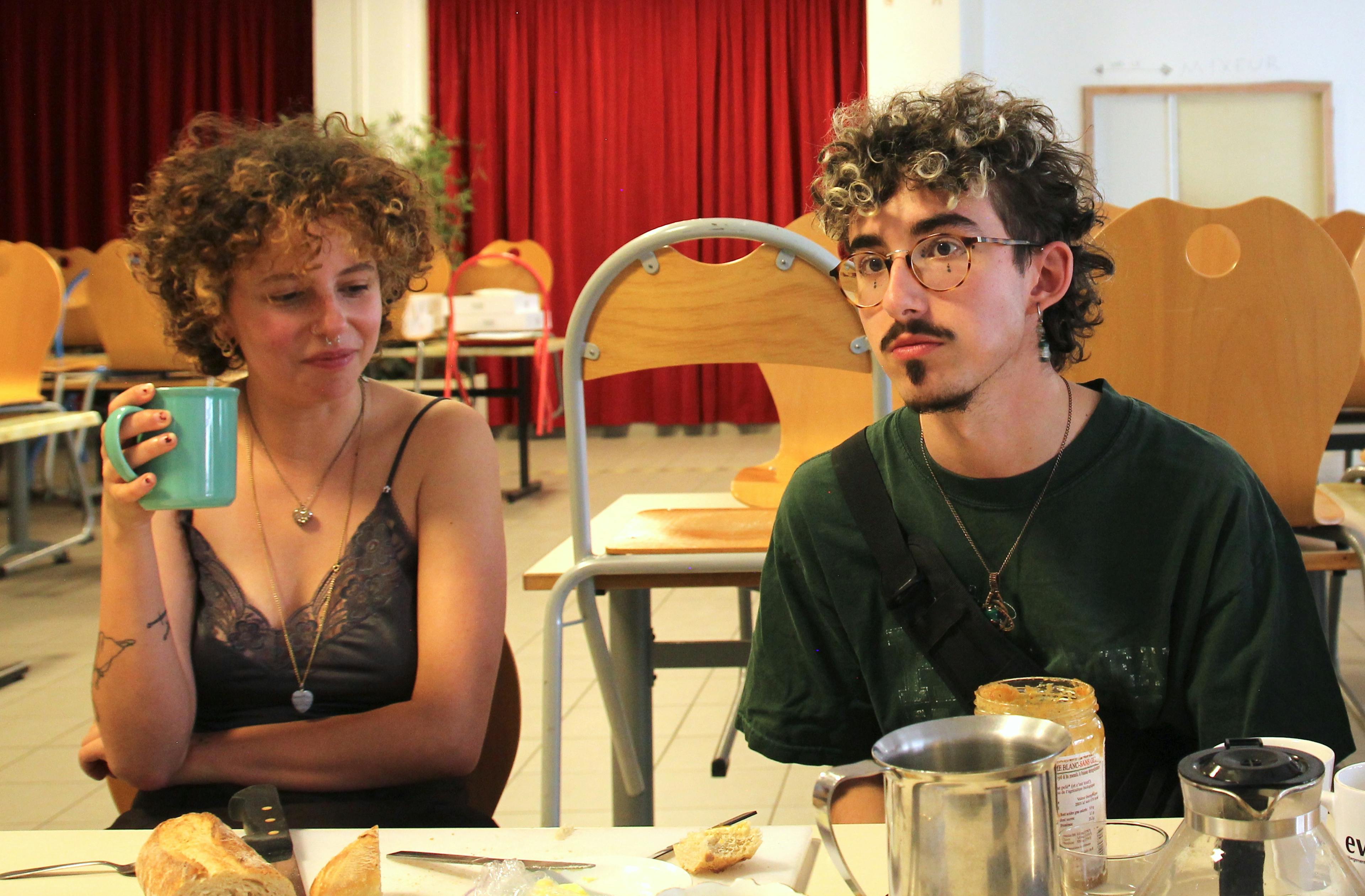 Lilo et victor au petit déjeuner