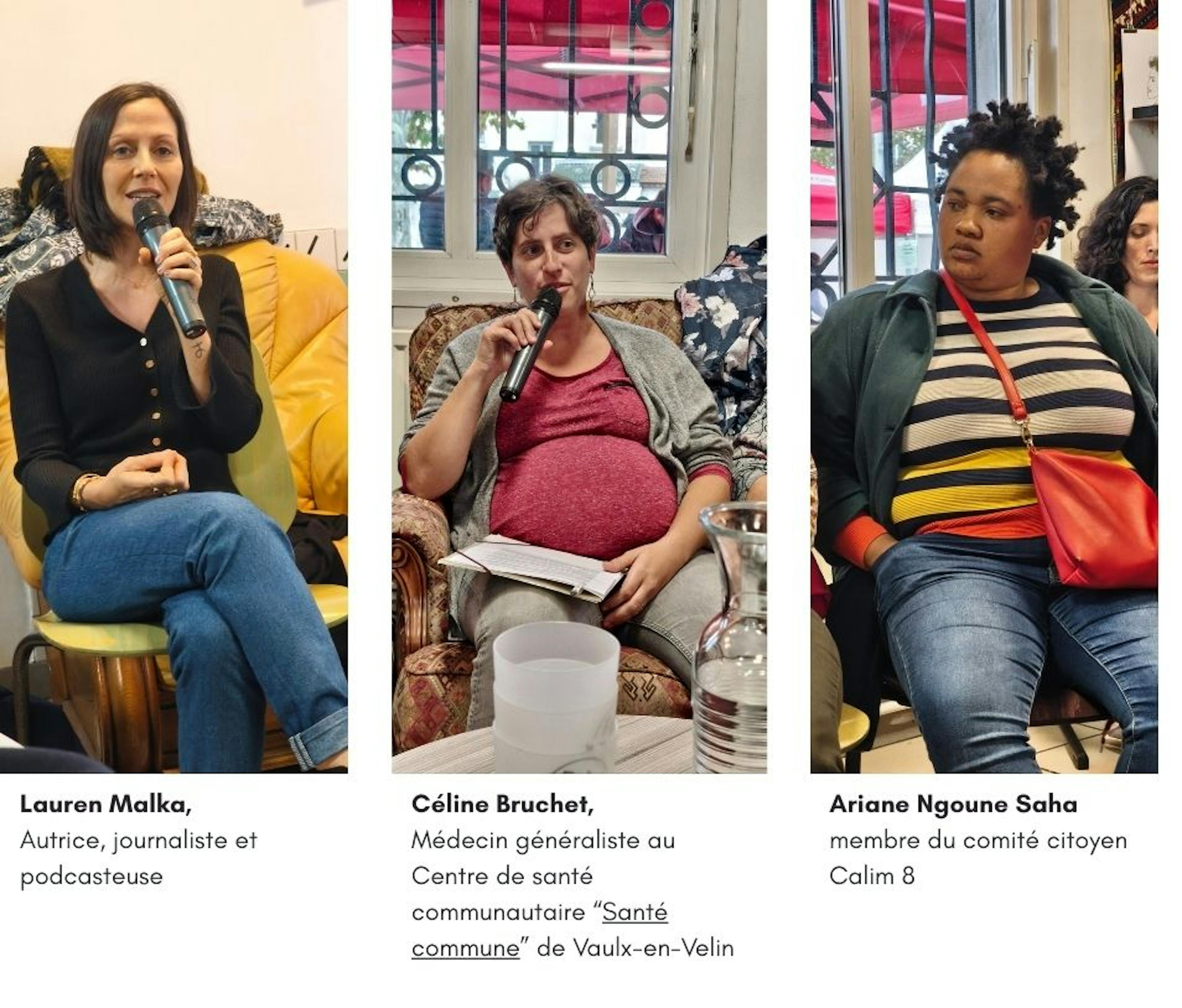 Céline Bruchet, Lauren Malka, Ariane Ngoune Sala