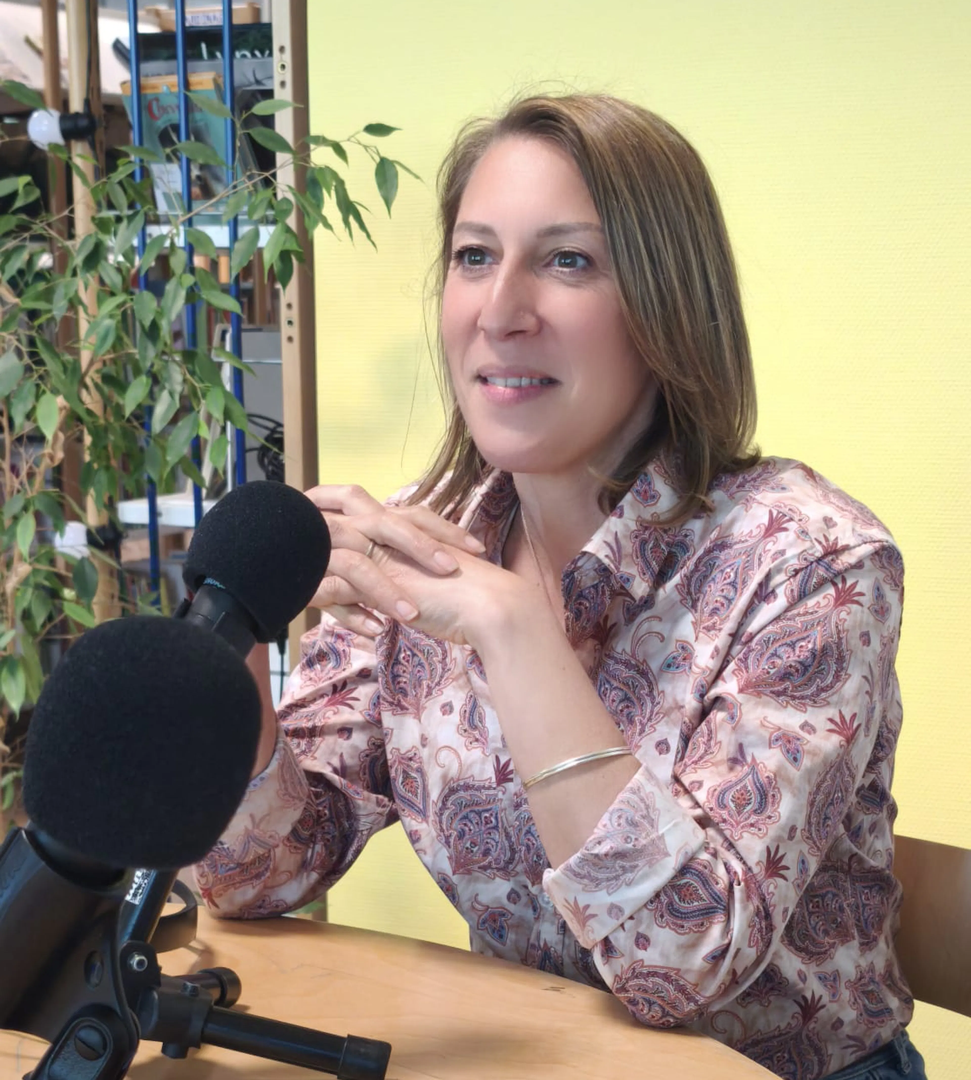 Eloise Gastin Desserre au micro de Laetitia Chalandon