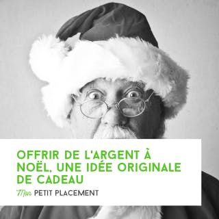 Offrir de l'argent à Noël