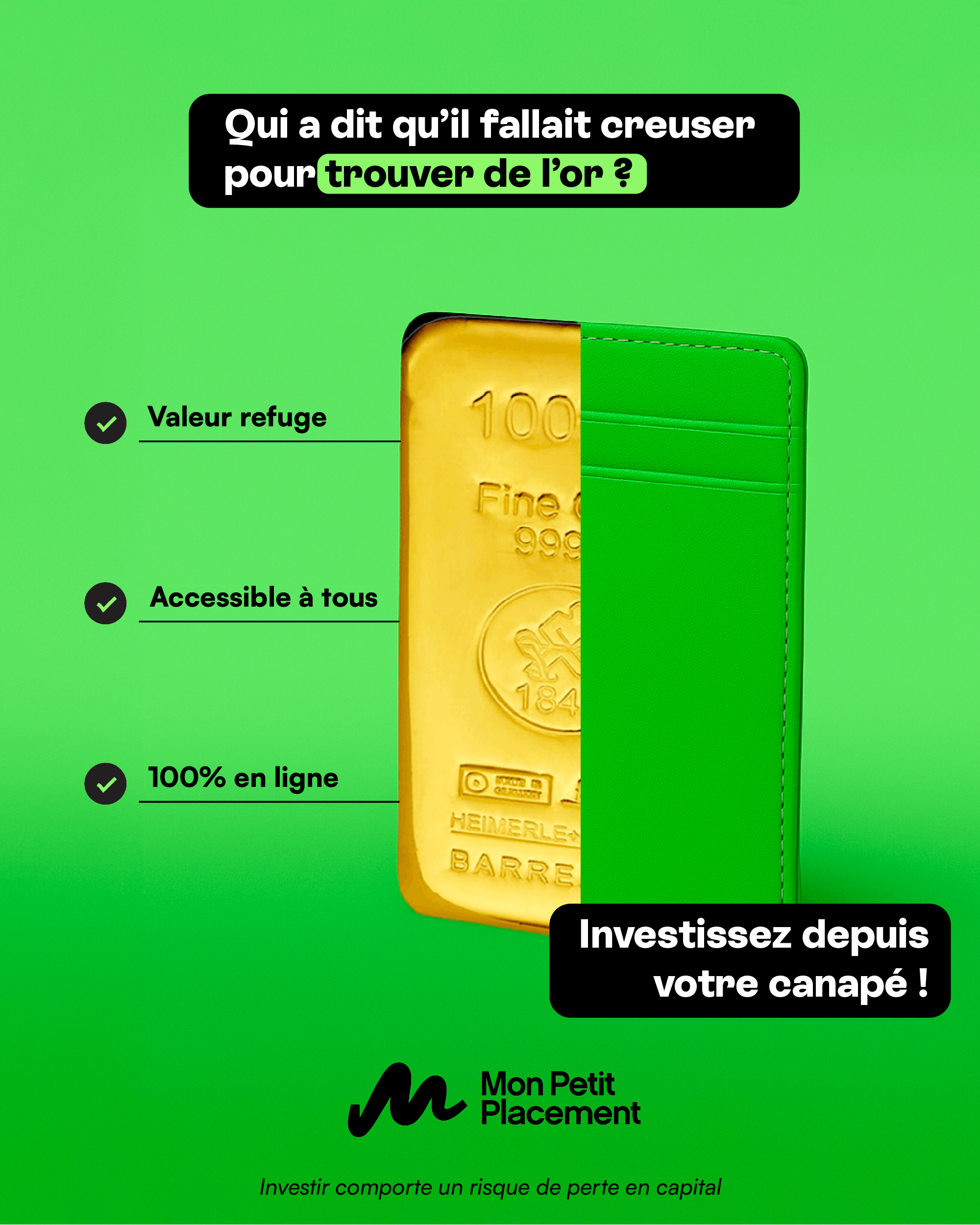 Investir dans l'or en 3 étapes simples