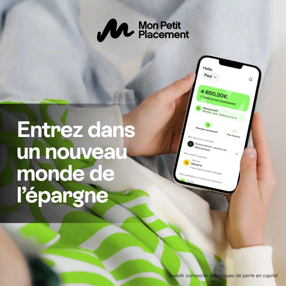 Pas un algorithme. Un vrai conseiller.