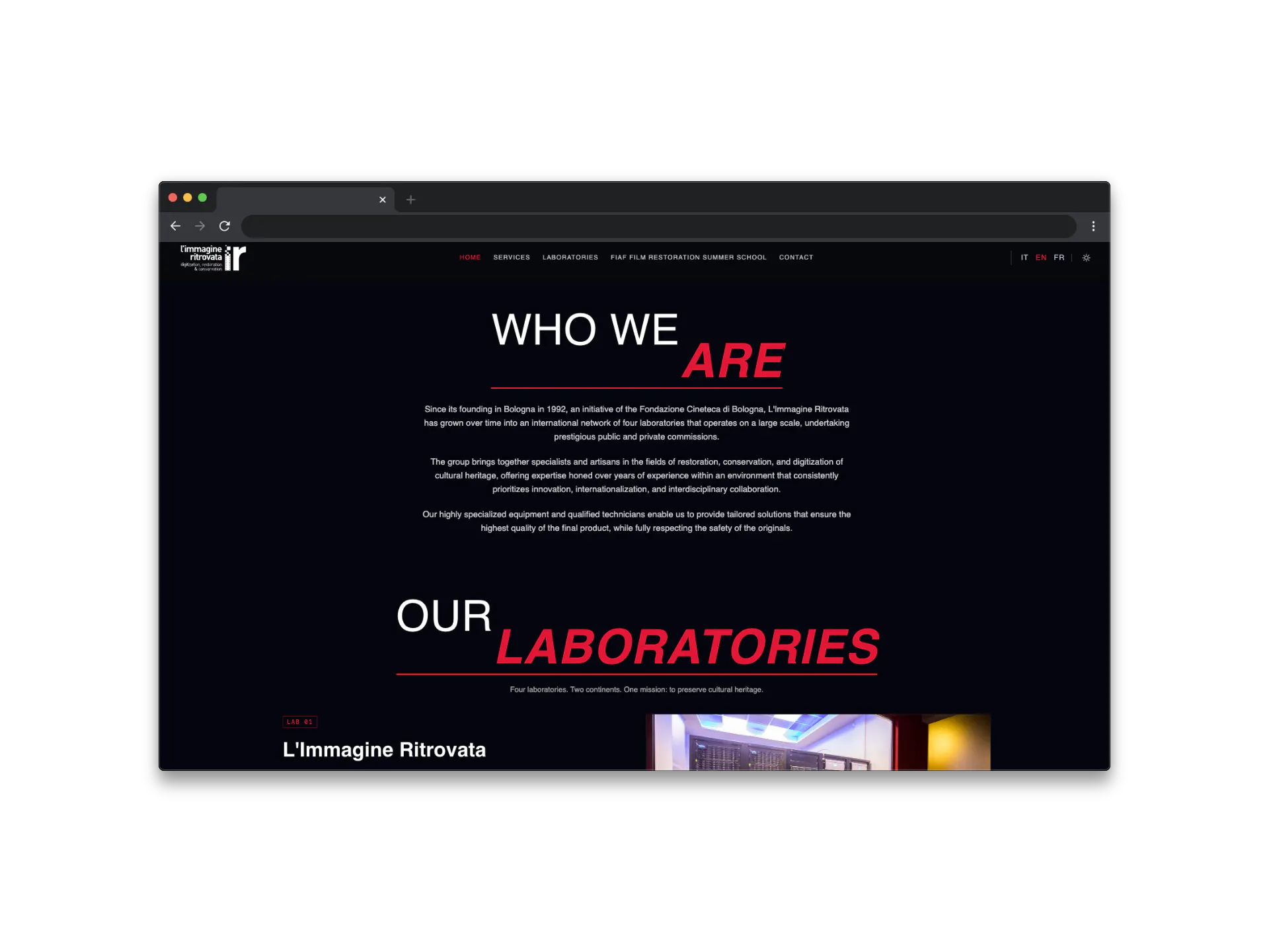 L'Immagine Ritrovata Group - Immagine Ritrovata - Official Website