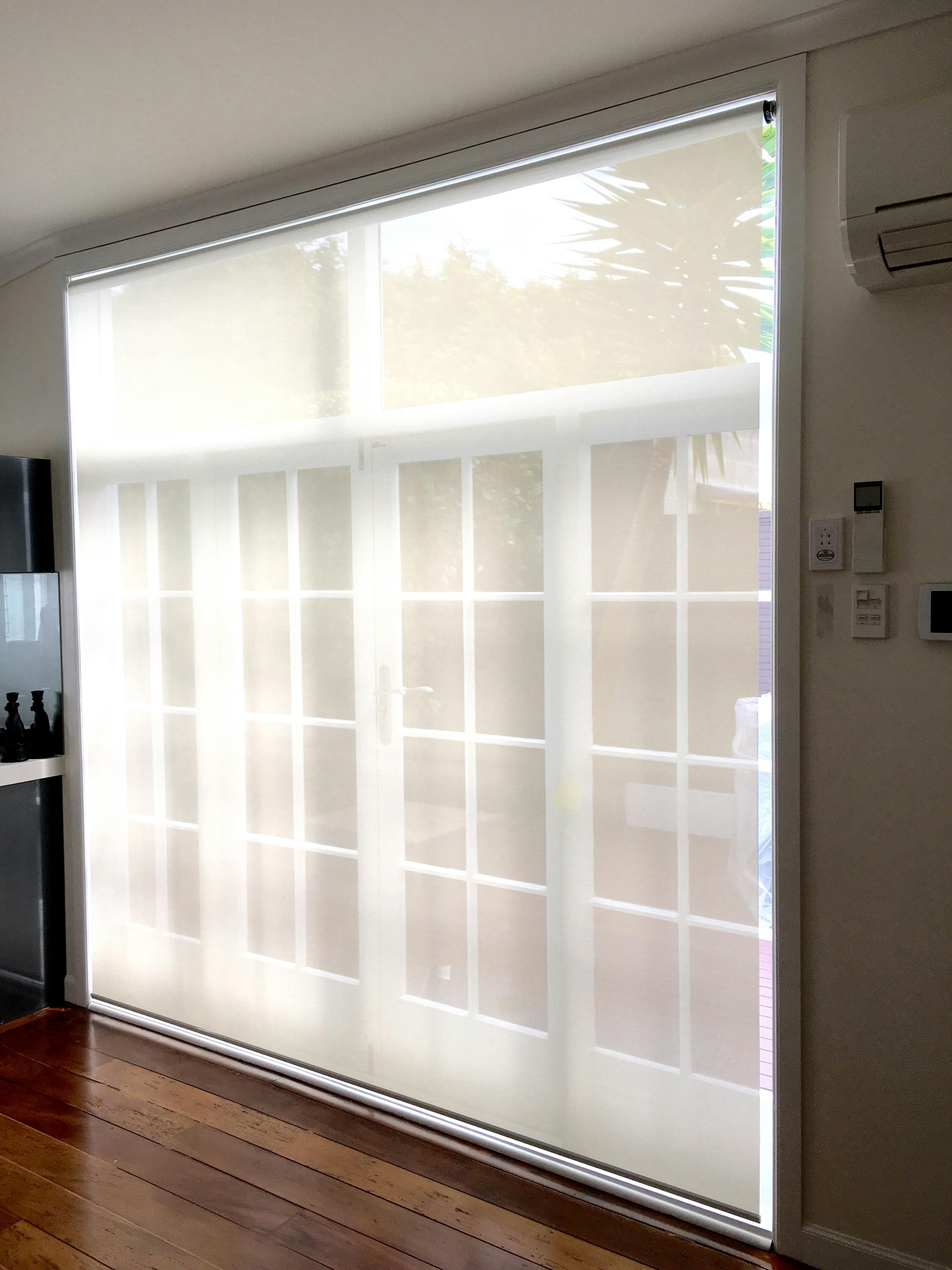 Roller blinds over french doors nz