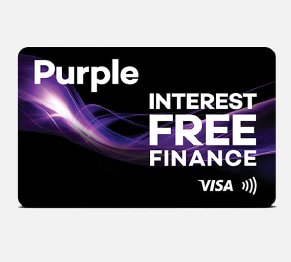 Purple Visa Finance card