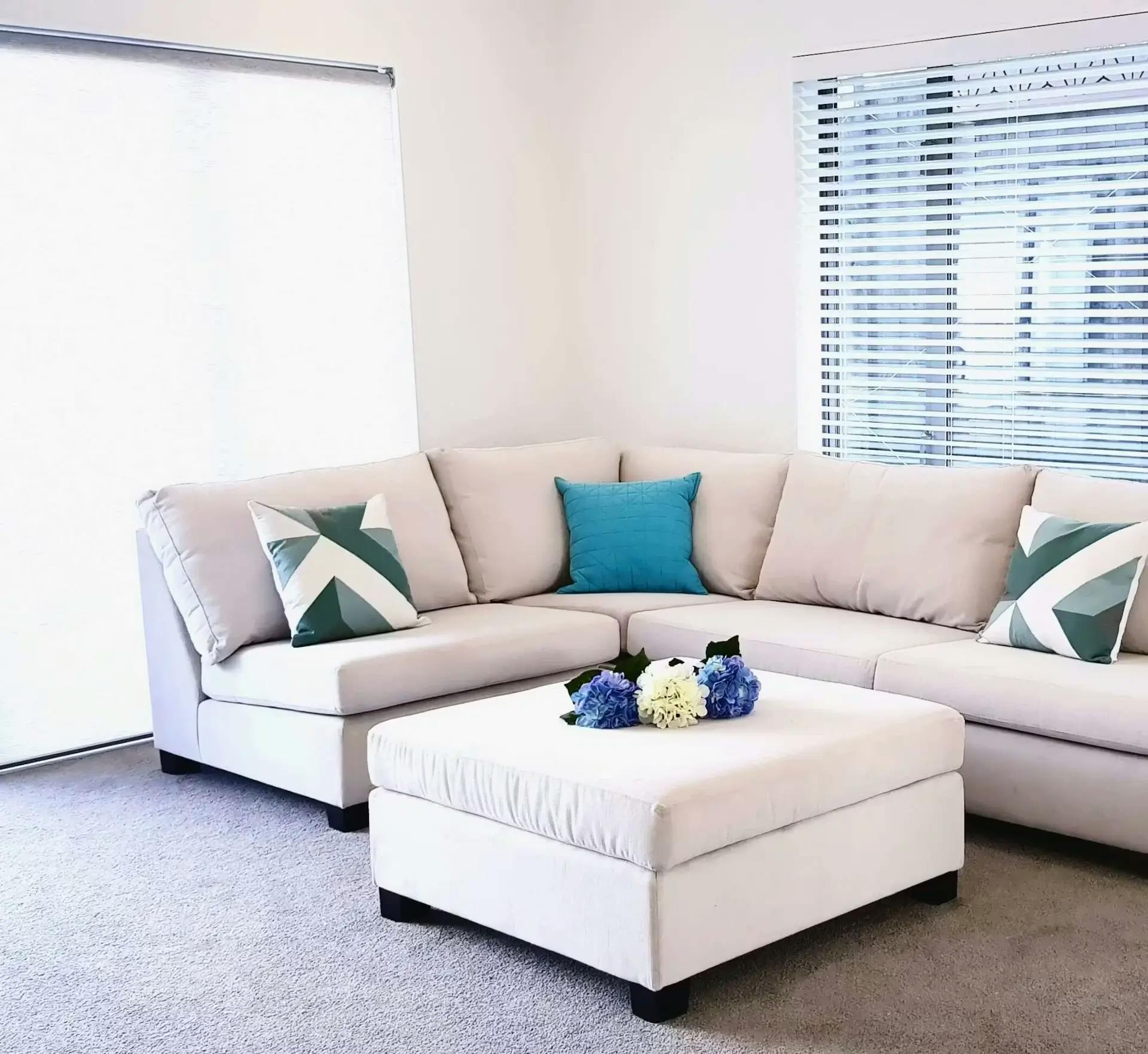 Contemporary dining space with blinds | Mr Blinds