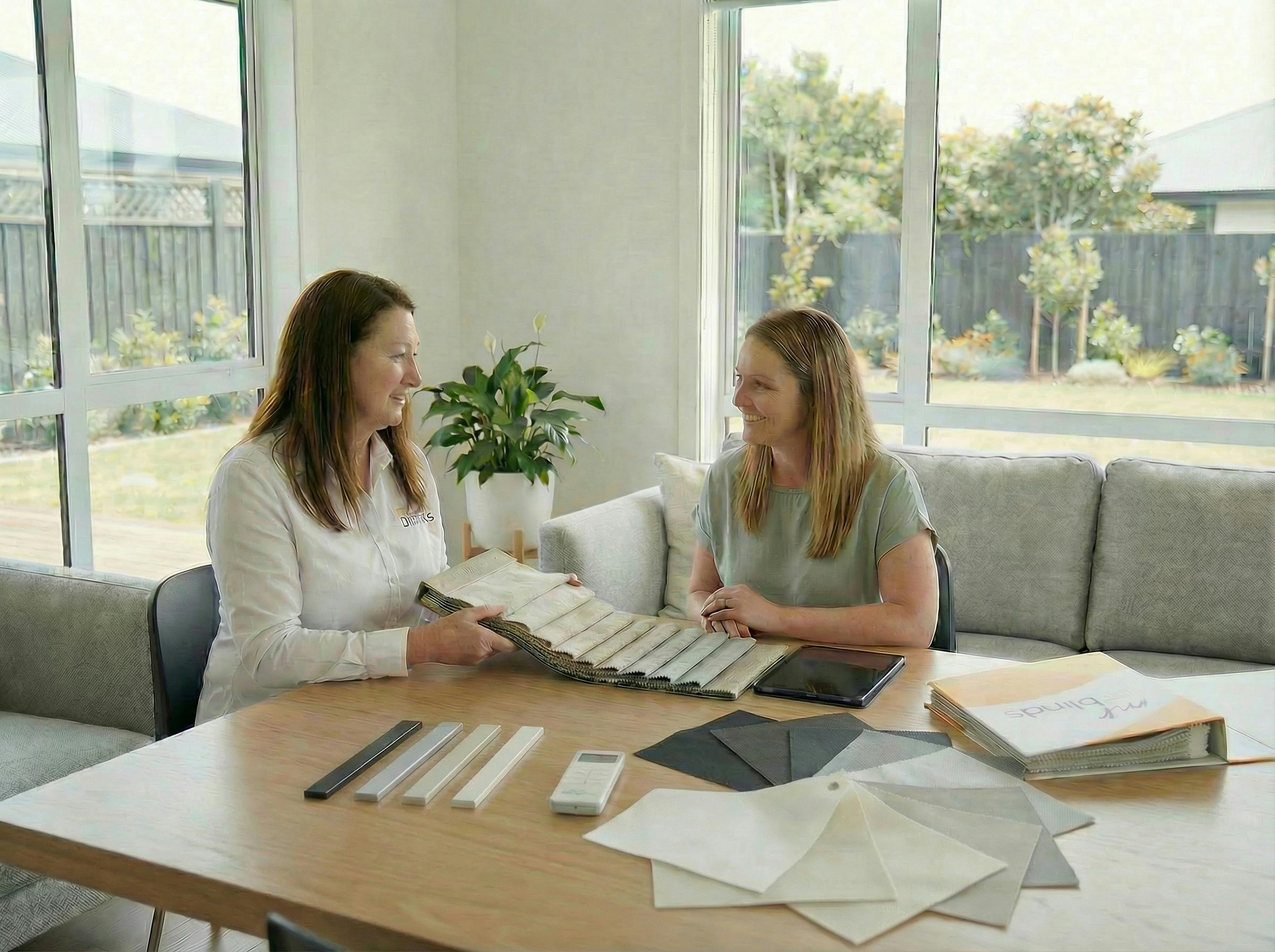 blinds and curtains in home consultation Auckland