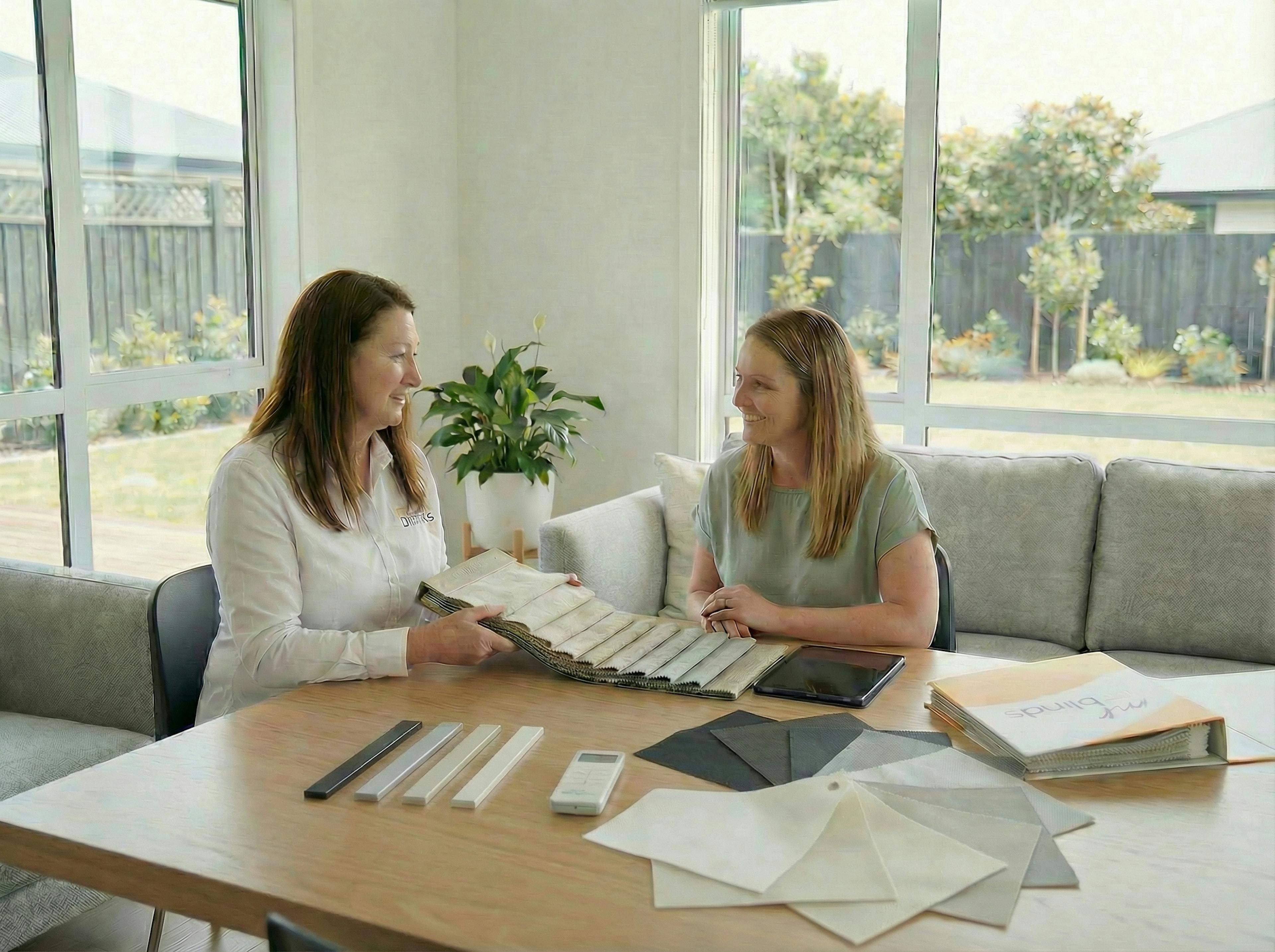 blinds and curtains in home consultation Auckland