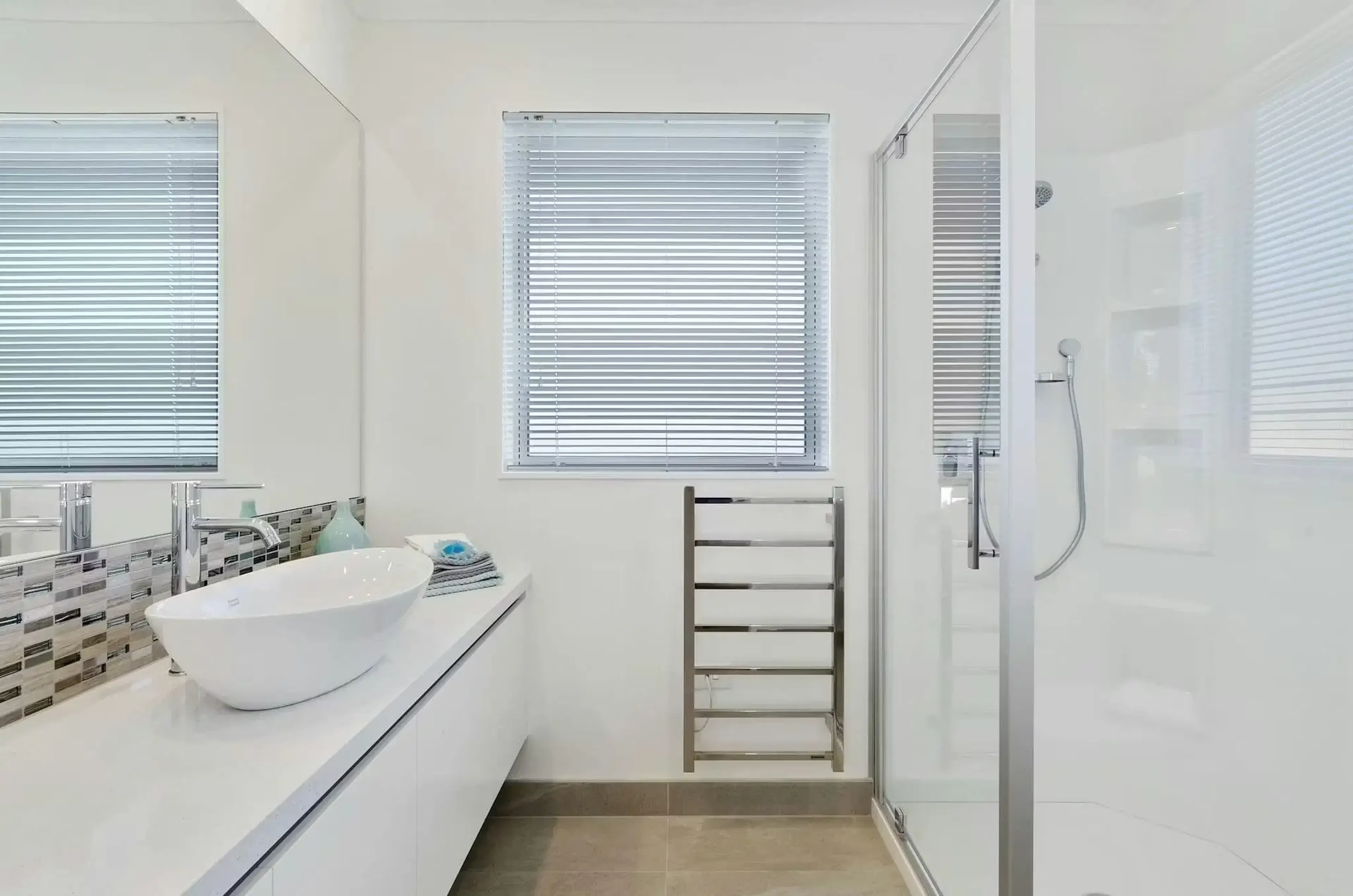 White horizontal Venetian window blinds | Mr Blinds