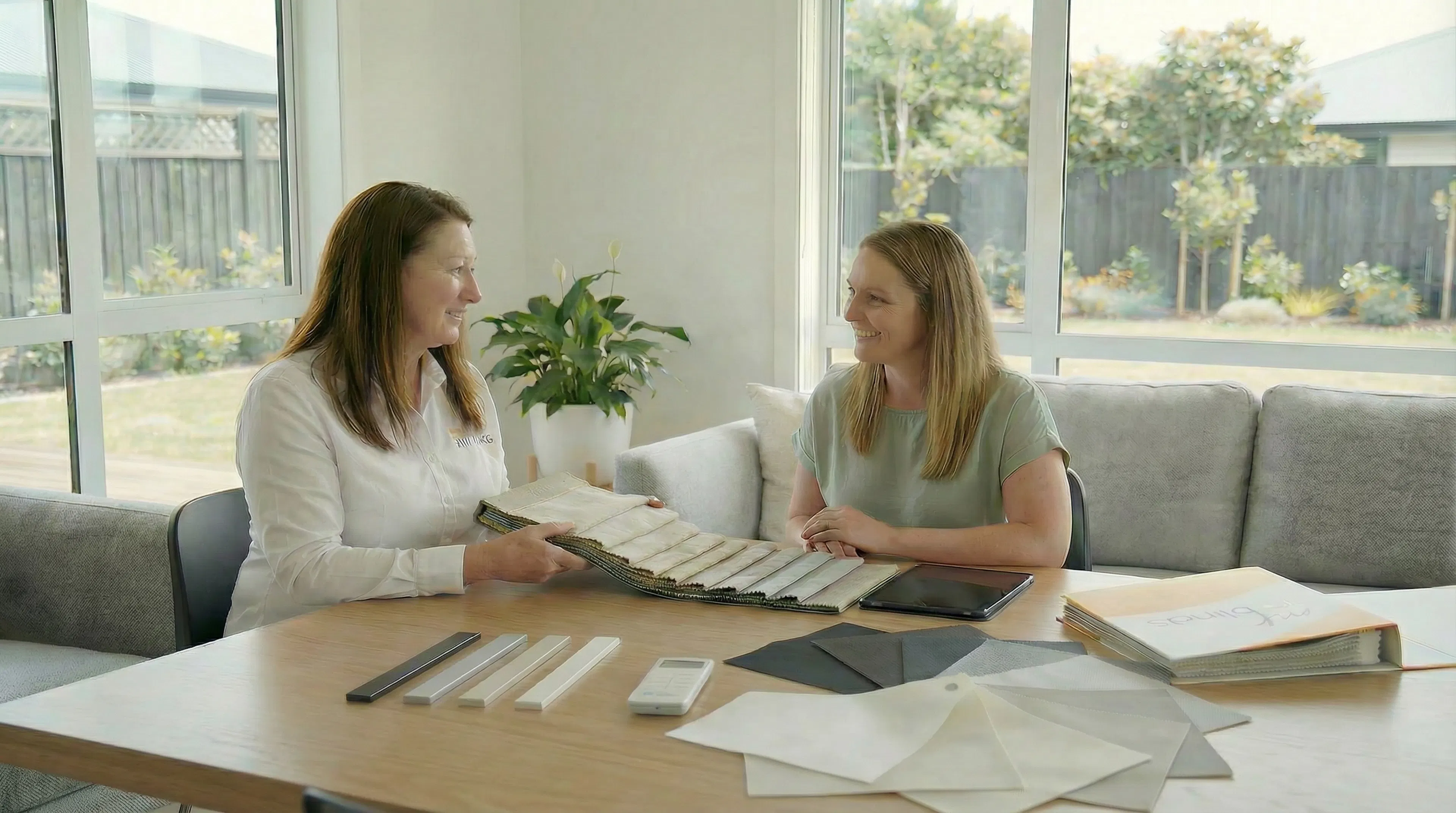in home consultation for curtains and blinds