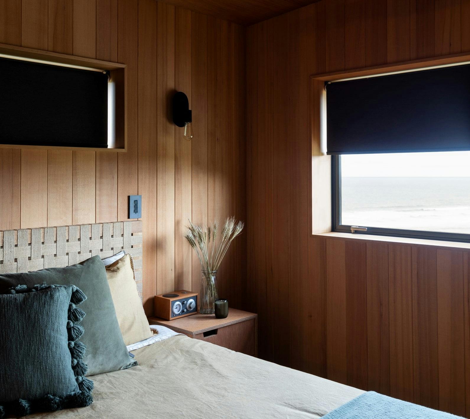 Blockout roller blinds bedroom
