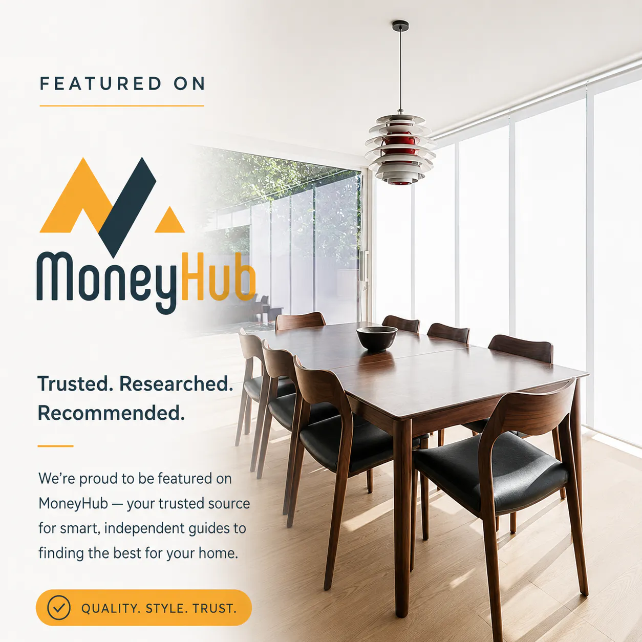 Rated by MoneyHub as trusted blinds and curtains specialist Auckland