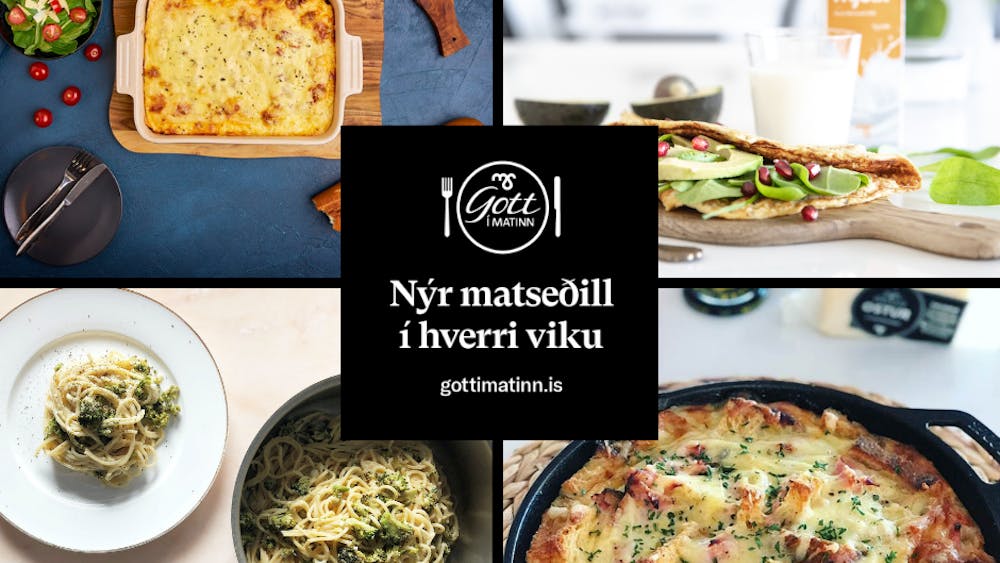 Vikumatseðill Gott í matinn svarar spurningunni: Hvað er í matinn?