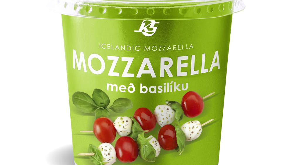 Nýr Mozzarella með basilíku