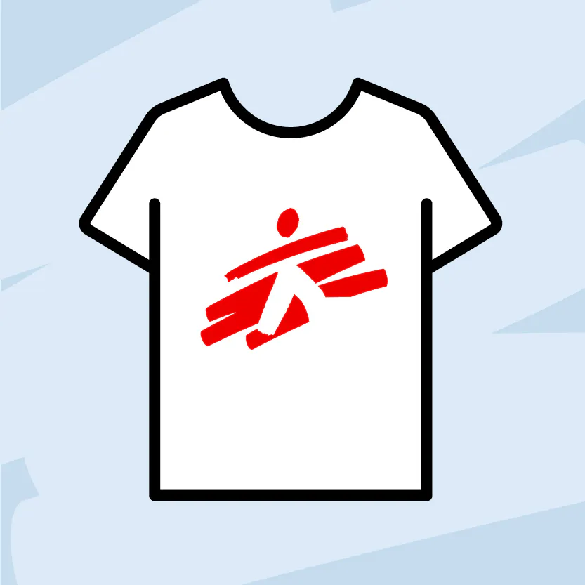 MSF branded event t-shirt.