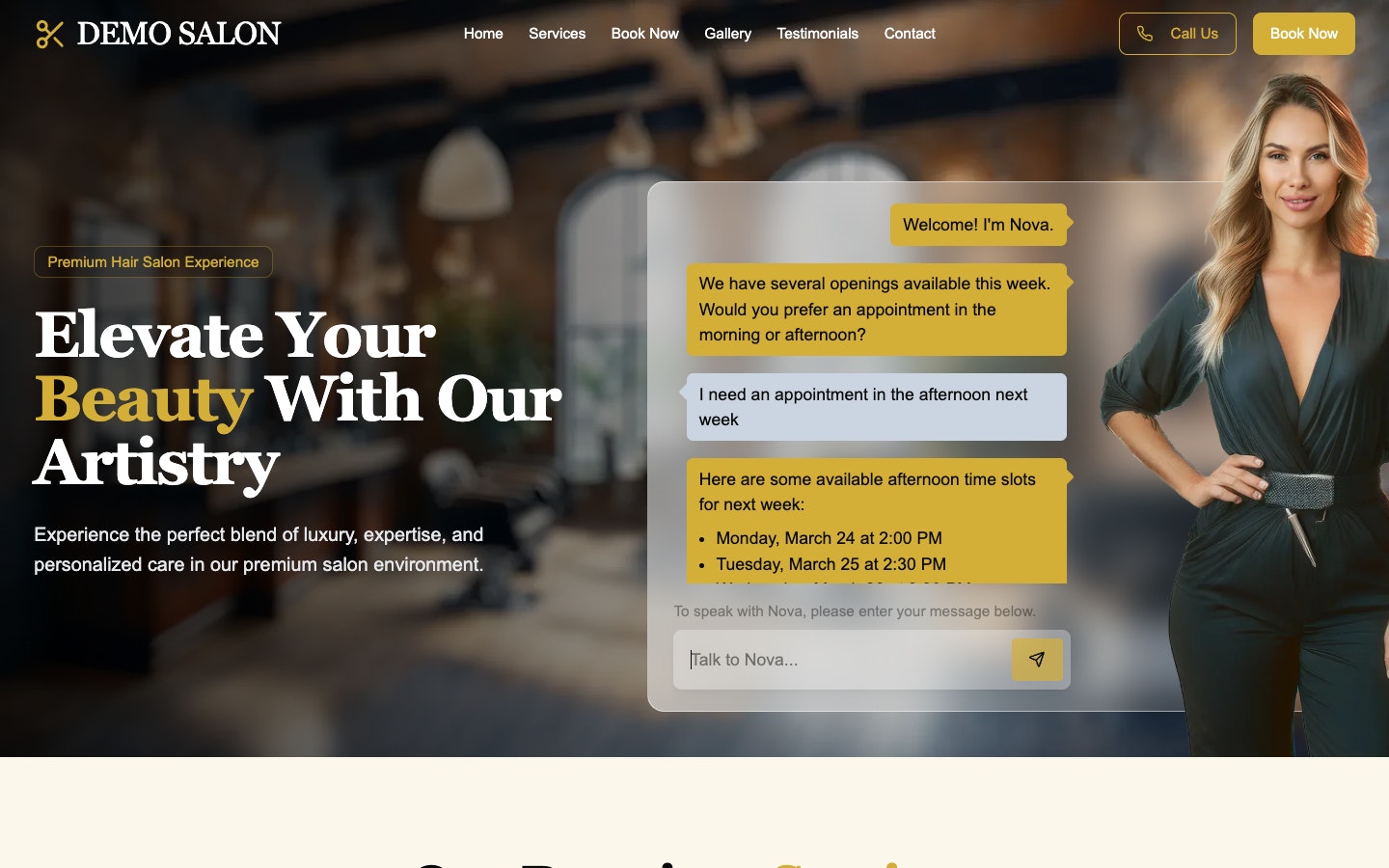 The Hair Salon AI Assistant