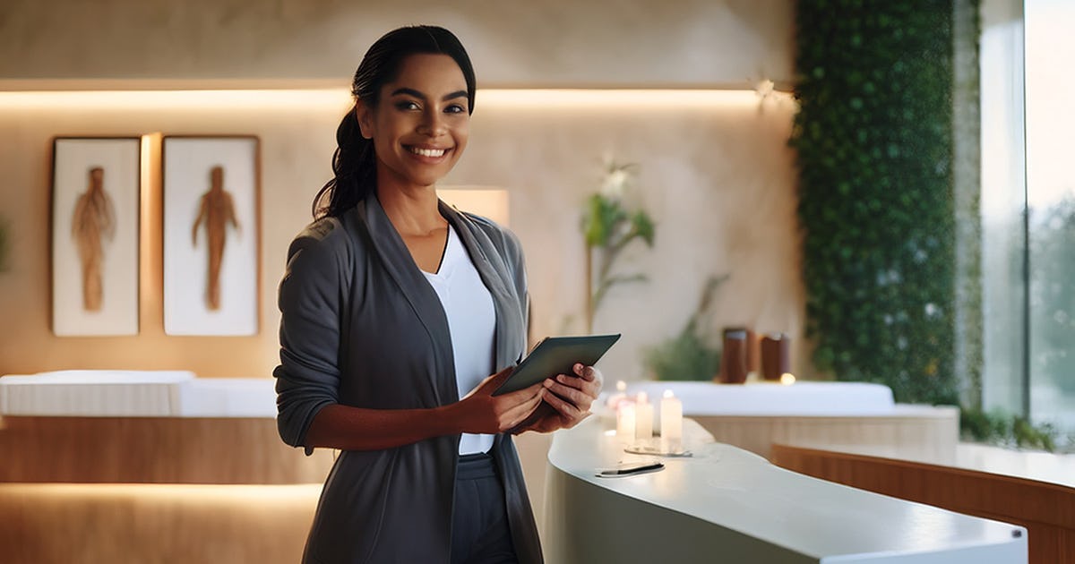 A friendly Medical Spa owner