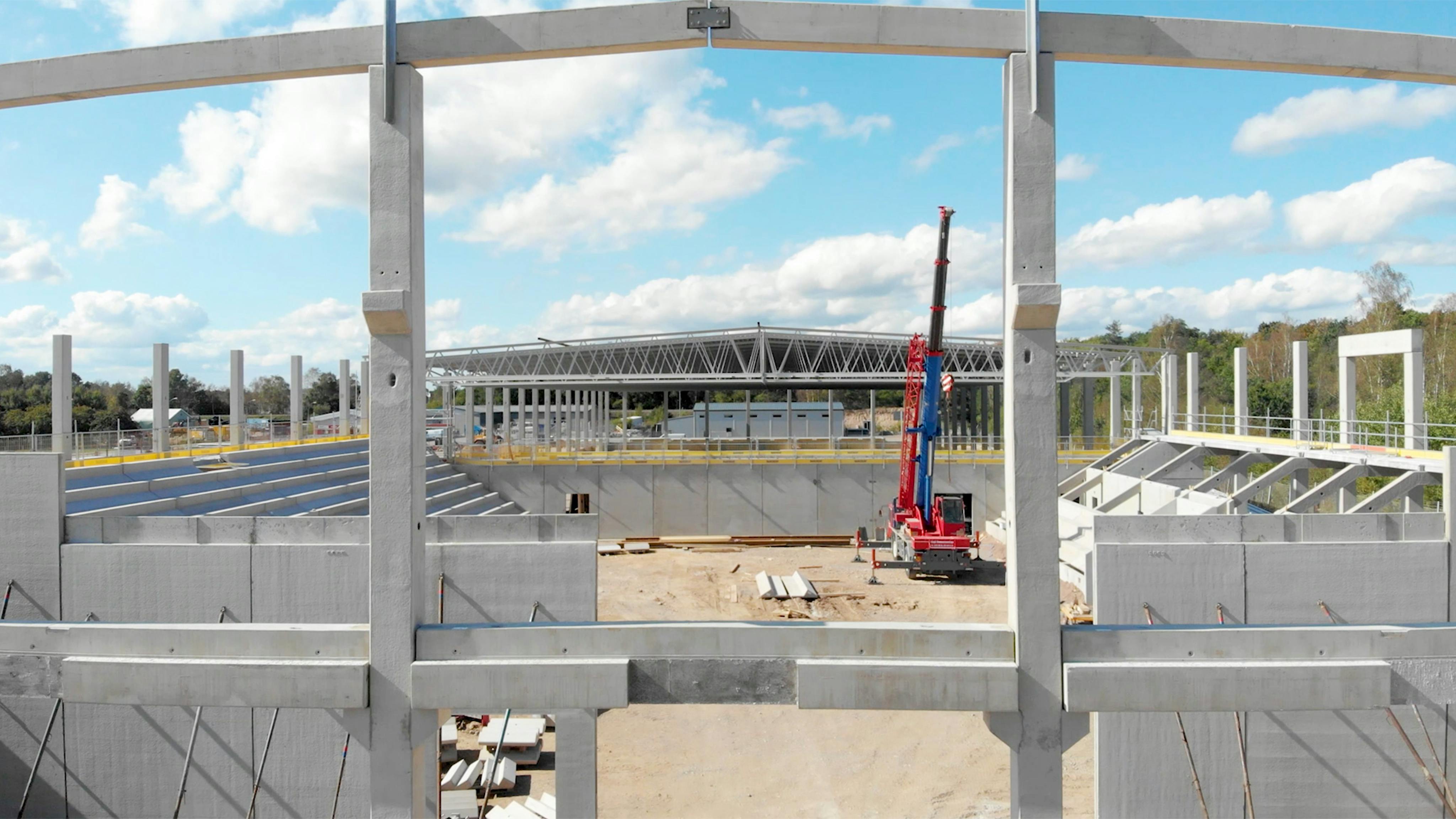 Kifab Arena under uppbyggnad