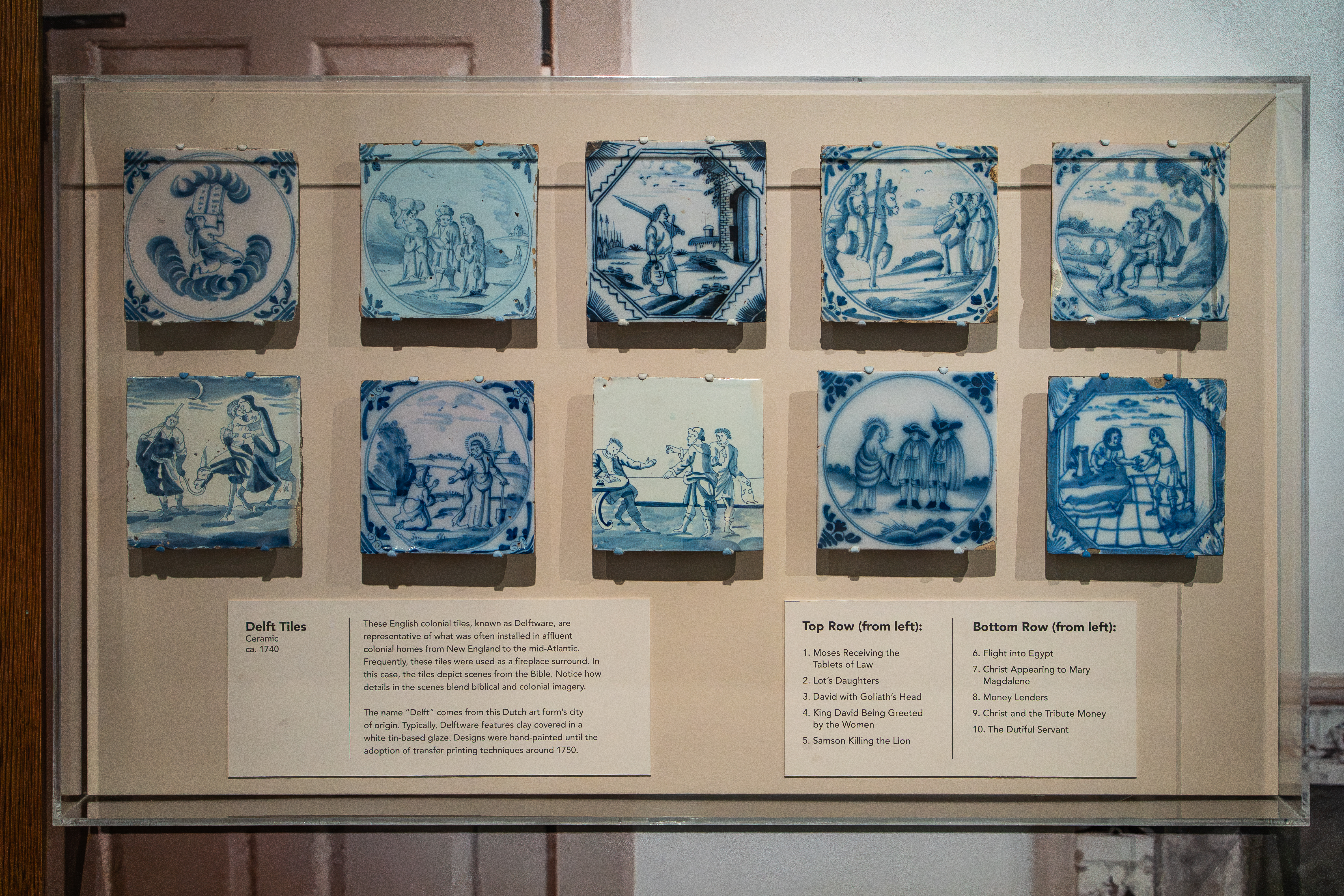 Ten biblical tiles on display in Sacred Liberty - Read full article