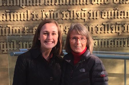 Annalisa touring Museum of the Bible with her daughter, Micah.