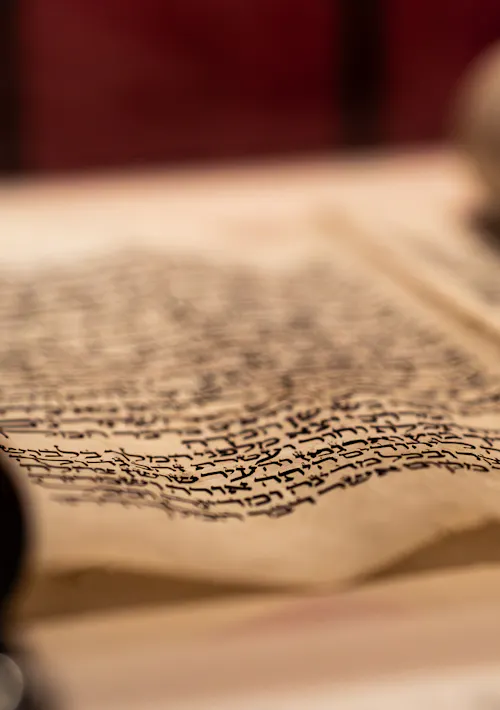 Scroll, Courtesy of Congregation Shearith Israel, New York.
