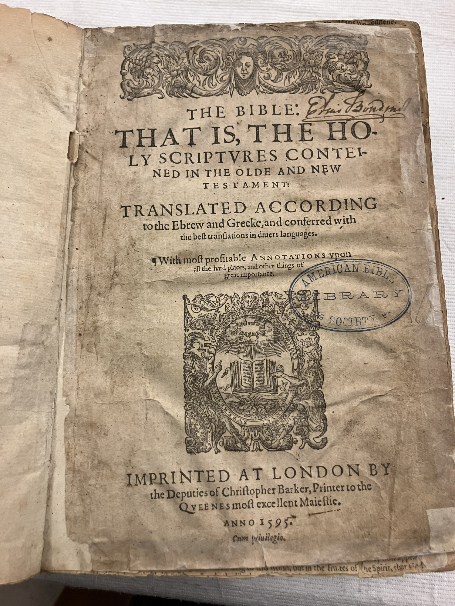 Elias Boudinot's Bible