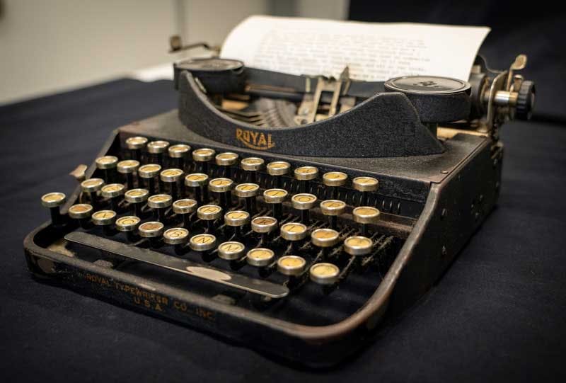 Warren Lewis’s typewriter