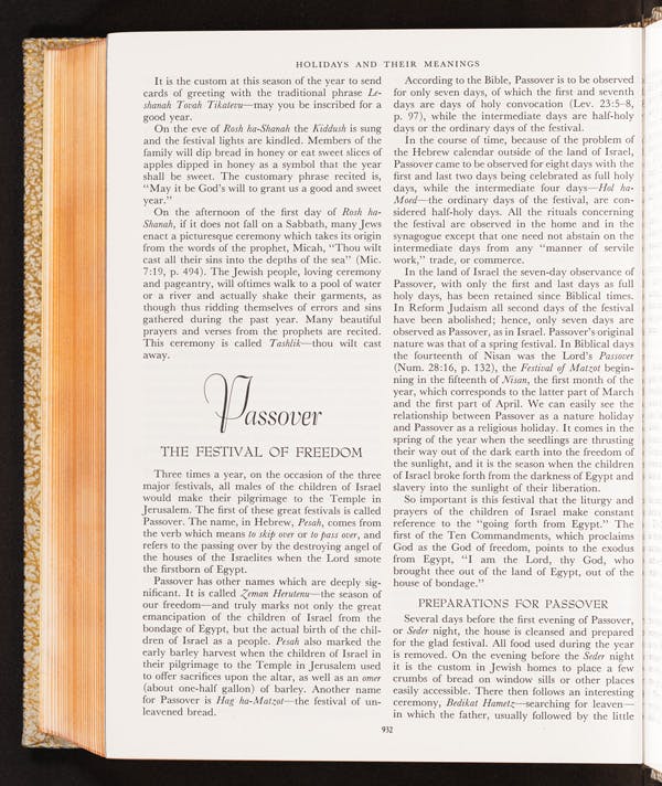 Jacob Barosin’s Bible, open to the Passover story.