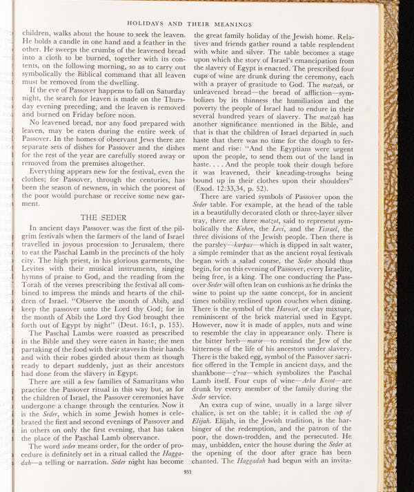 The Passover story continues in Jacob Barosin’s Bible.