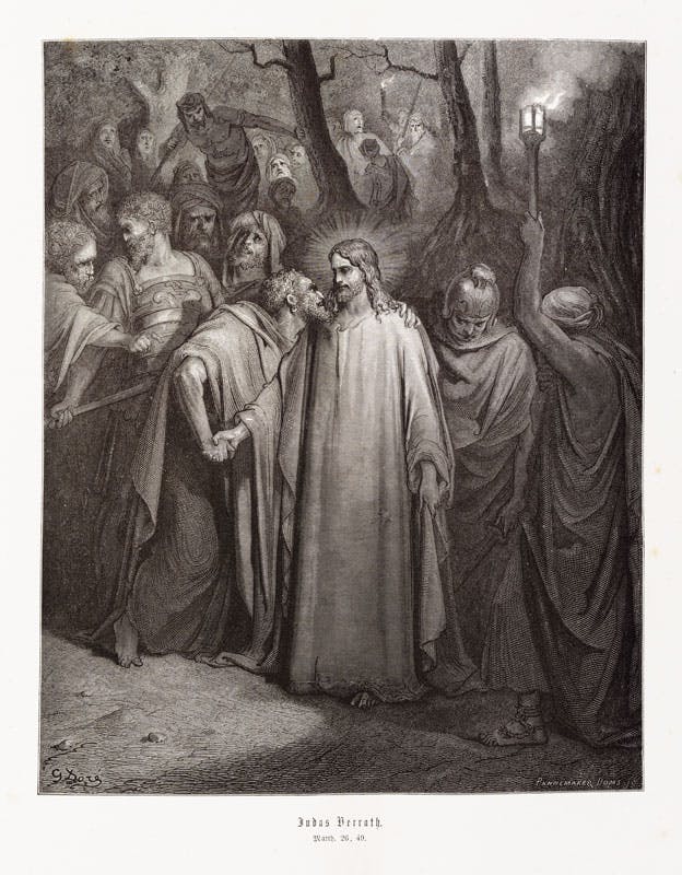 Judas betrays Jesus