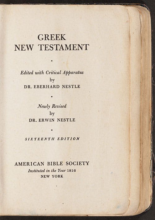 Jim Elliot's Greek New Testament