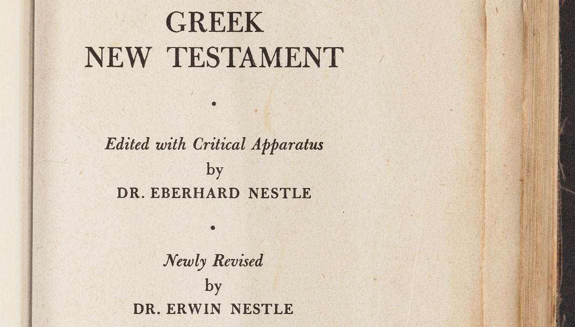 Jim Elliot's Greek New Testament
