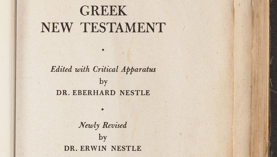 Jim Elliot's Greek New Testament