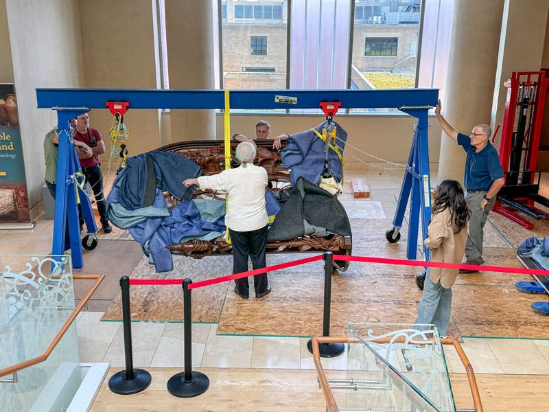 Installing the Good Shephard Gate.