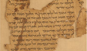 Shot of a scroll fragment