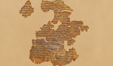 Shot of a scroll fragment