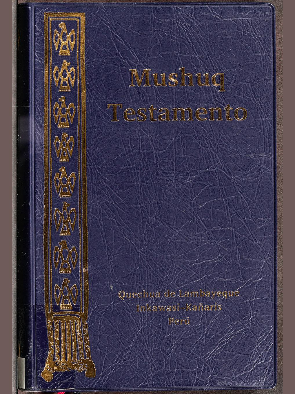 Front cover of Bible translated into Quechua