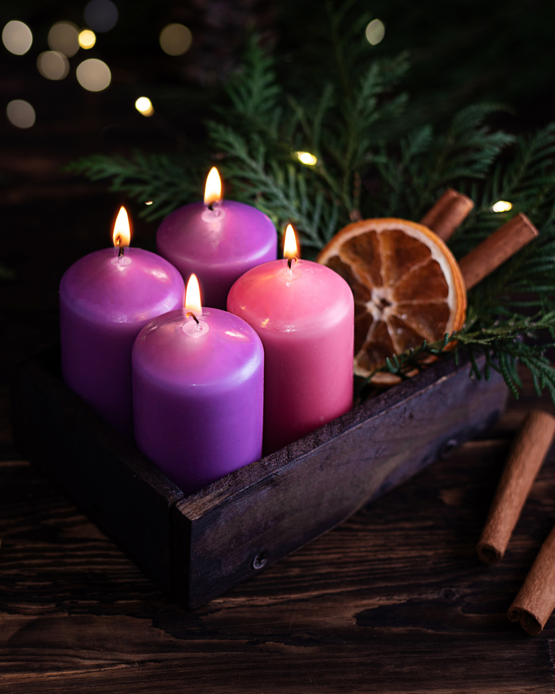 Advent Wreaths Burn Bright in Preparation for Christmas