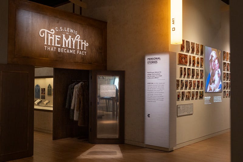 Museum of the Bible C.S. Lewis The Myth That Became Fact exhibit entrance