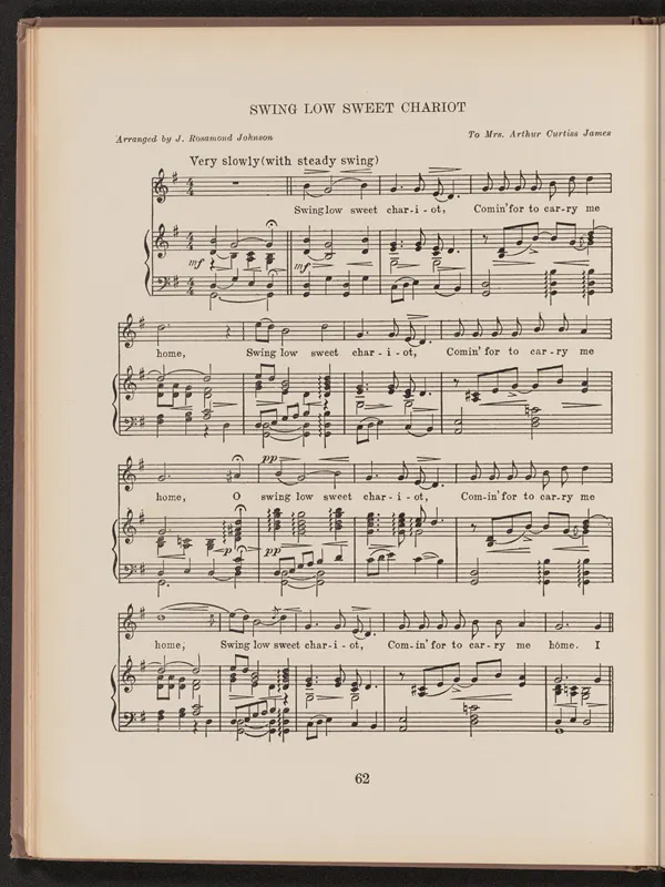 First page of “Swing Low, Sweet Chariot”
