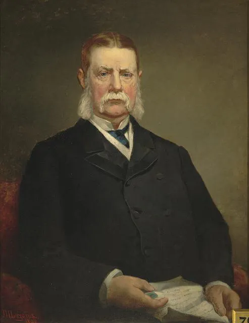 Portrait of American financier and philanthropist John Jacob Astor III (1822–1890)