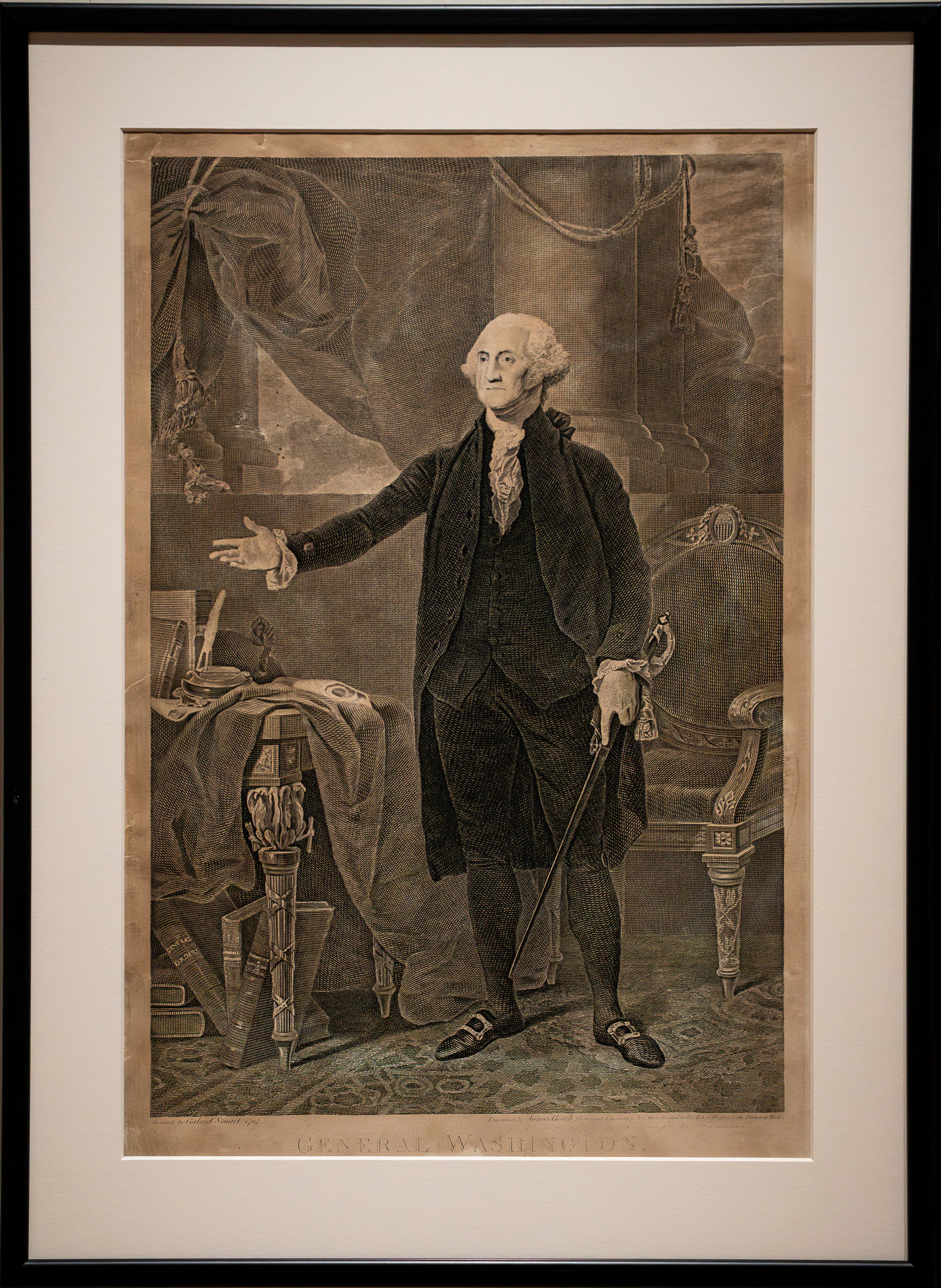 Painting of George Washington (after Gilbert Stuart’s Lansdowne Portrait of 1797)