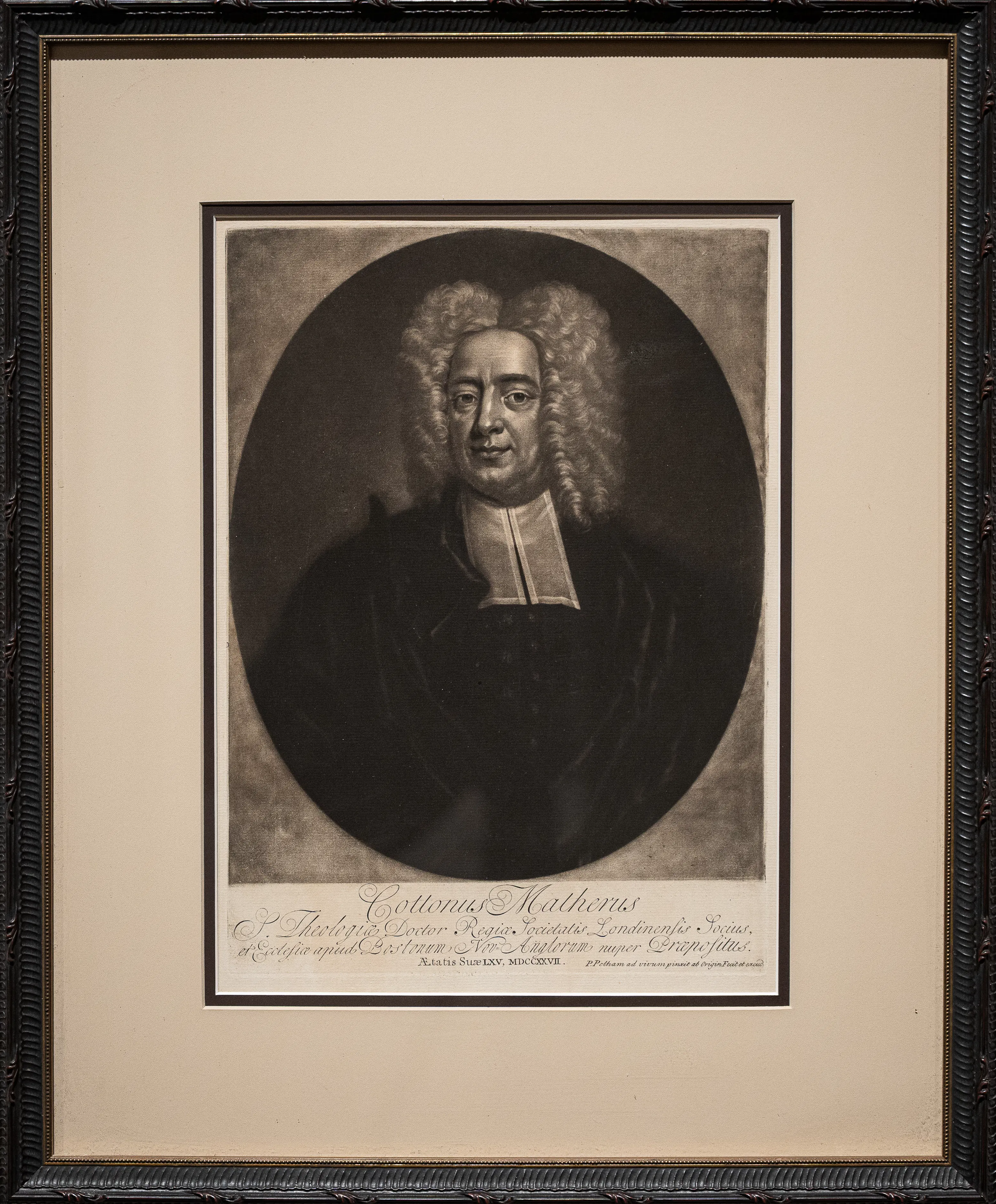 Painting of Reverend Cotton Mather