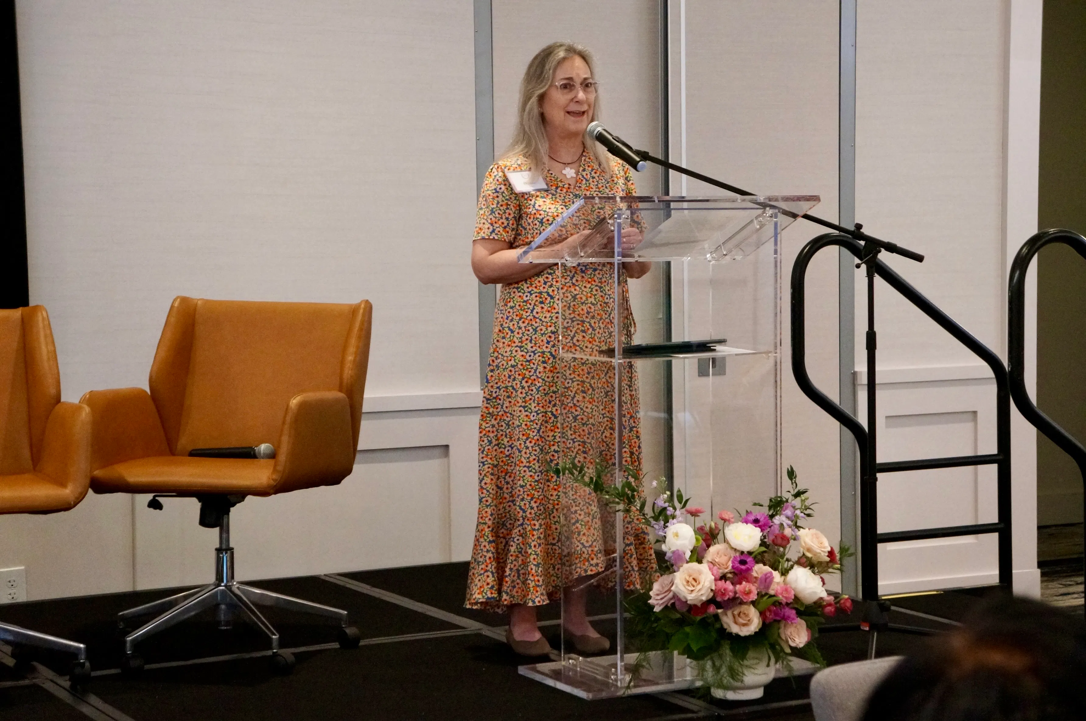 Deborah Ramsey giving a speach