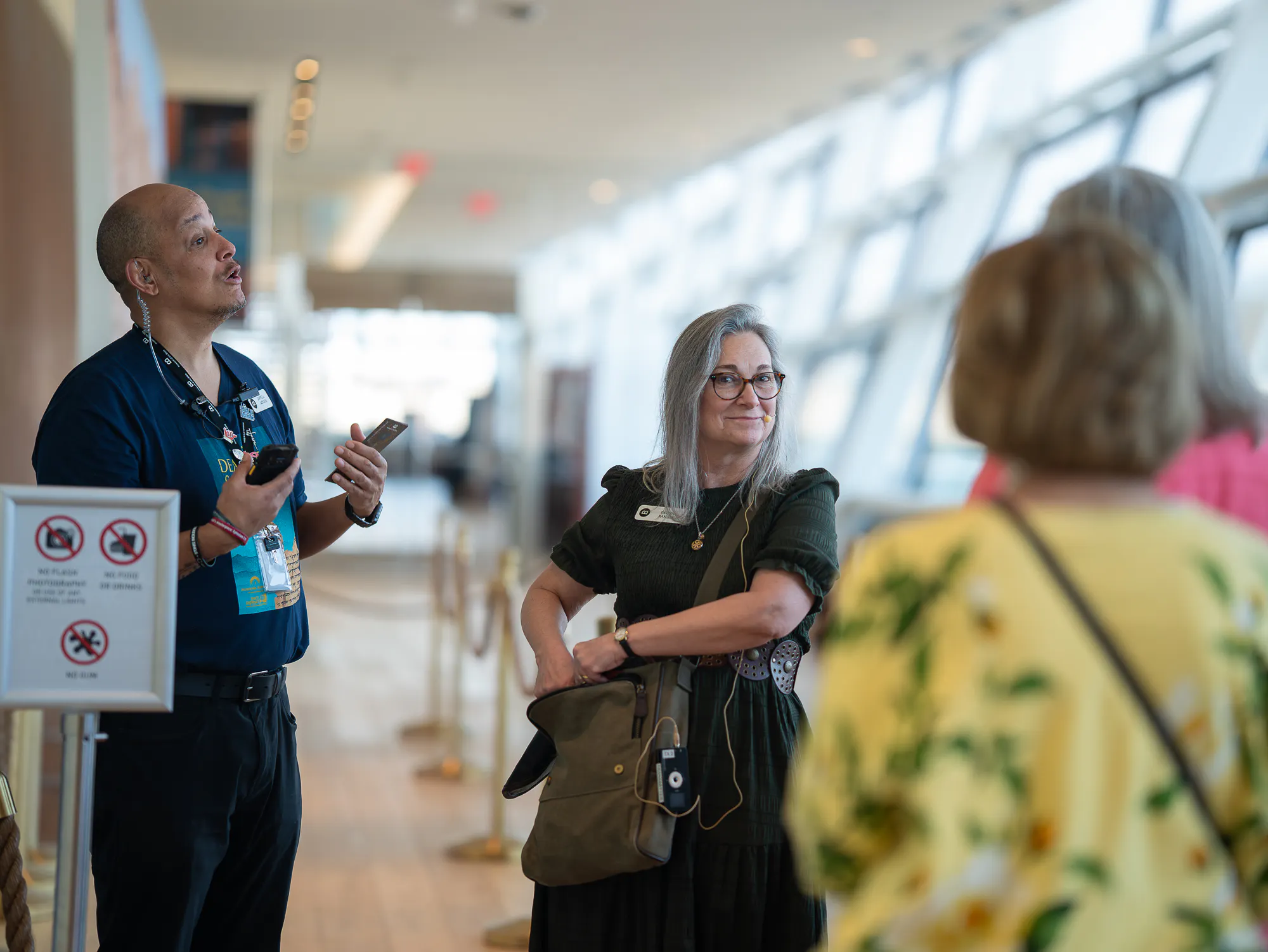 Deborah Ramsey Giving a tour to MOTB guests