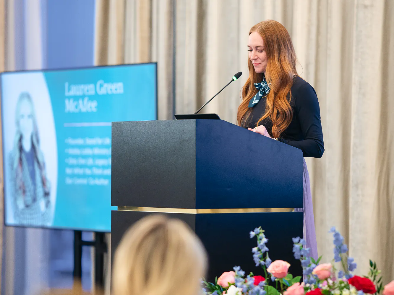 Speaker at the WOL foundation event