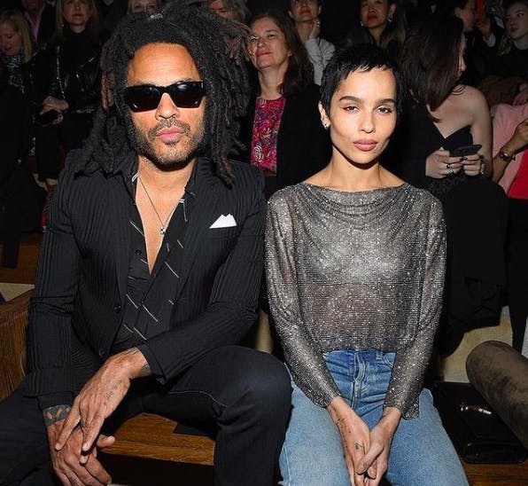 Lenny Kravitz and Zoë Kravtiz